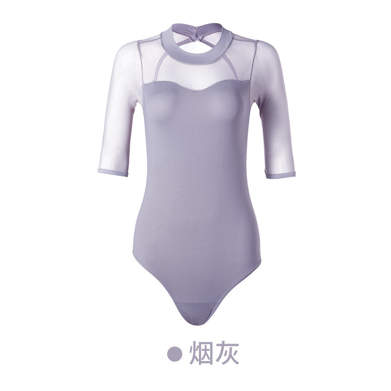 ダンスウェア、練習着、バレエボディ、大人ボディアート試験、ハイクロップバックレス、女性用新作タイトワンピーススーツ|undefined
