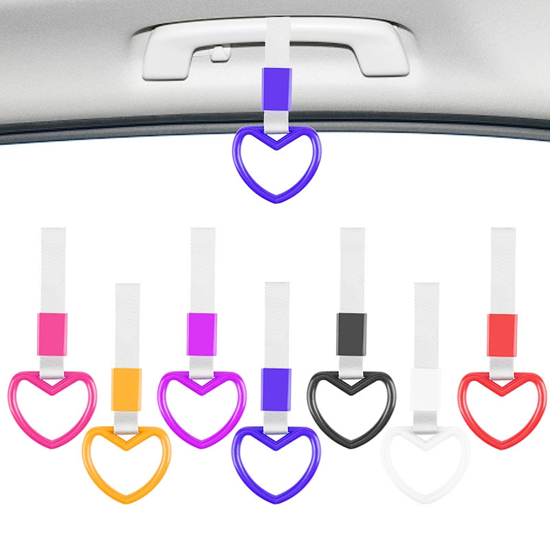 JDM украшение автомобиля тянущее кольцо кулон автомобильное сердце ручка автомобиль задняя статическая электричество с модифицированным хвостовым кулоном в форме сердца