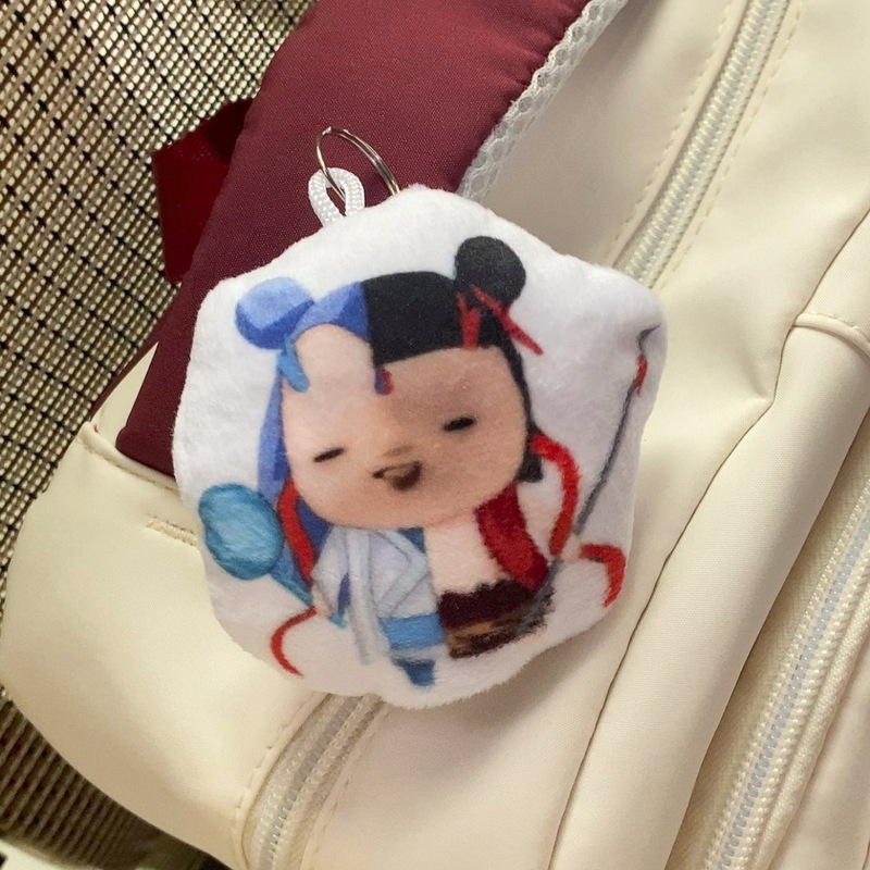 胡巴藕饼哪吒语音发声钥匙扣多段语音可换电池款创意抽象书包挂件|undefined
