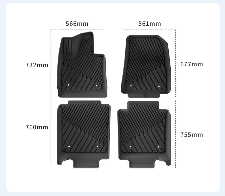 Suitable for 25 Models of Nio Et9 Car Floor Mats, Special Car Floor Mats, Tpe Floor Mats, Trunk Mats, Backrest Mats