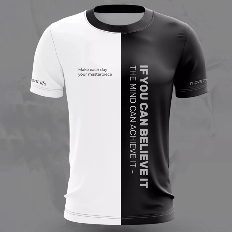 クロスボーダー夏メンズ Tシャツカジュアルルーズロシア国旗プリント通気性半袖紳士服ストリート|undefined