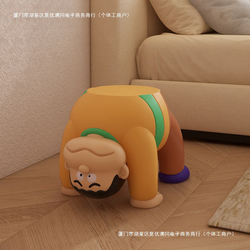 门口玄关凳矮凳家用客厅茶几感胖虎轻奢沙发小凳子换鞋凳入户包邮