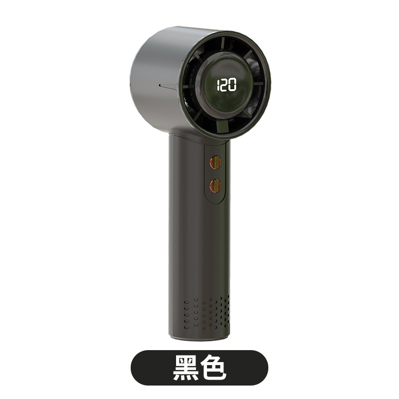 2025 explosión de pequeño ventilador de mano USB carga violenta al aire libre turbina de alta velocidad mini
