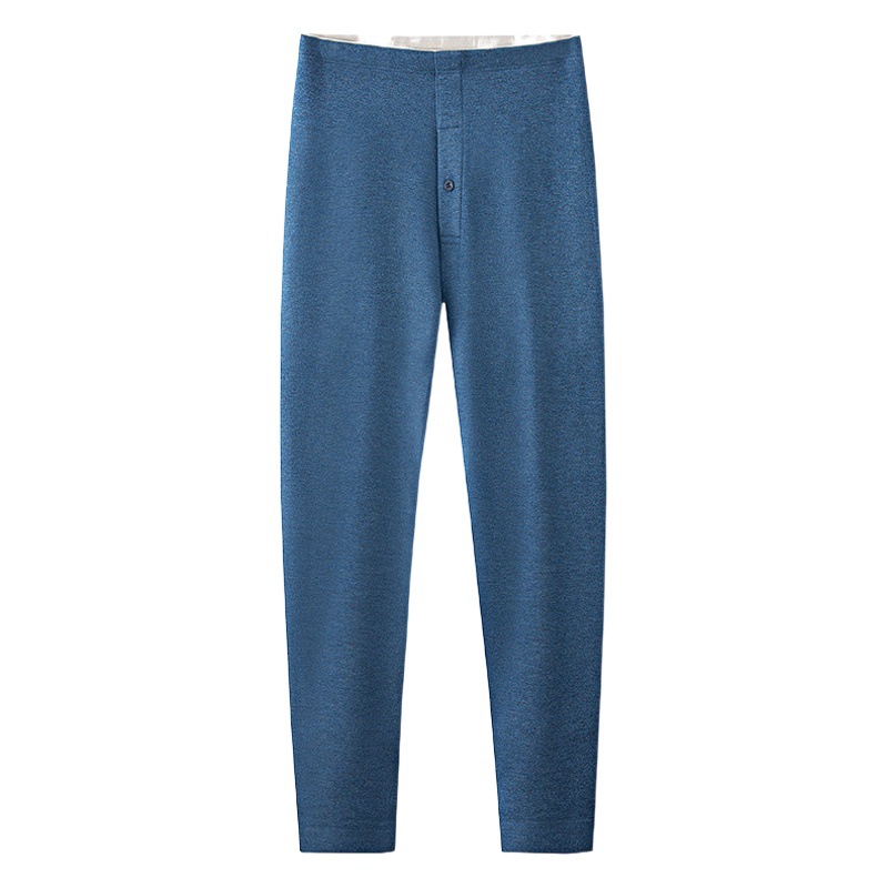 [Enorme y cálido] Nuevos pantalones calientes de otoño e invierno de lana de seda transfronteriza para hombres más leggings de terciopelo engrosados a prueba de frío