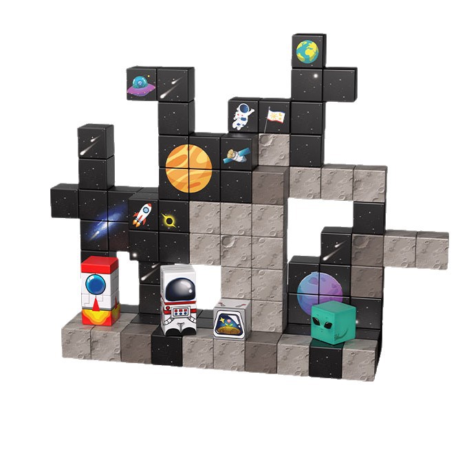 Fuente al por mayor My Magnet World Cube Puzzle Imán Bloque de construcción 20MM Espacio Tema Juego de bloques magnéticos image 6