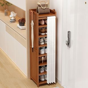 Shoe Rack Small Narrow Multi-layer Door Entrance Floor Shoe Cabinet Corridor Home Entrance Simple Household Shoe Rack Large Capacity