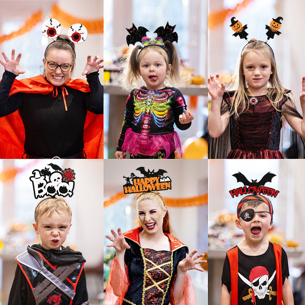 Europa y América nueva decoración del Partido de Halloween Boo diadema fantasma Festival bar fiesta vestir calabaza bat accesorios para el cabello