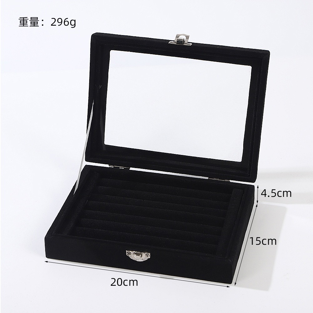 Placa de joyería de lana en stock, bandeja de joyería, anillo, brazalete, placa de joyería, cajón de almacenamiento, disco interno