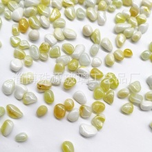 瓷黄玻璃珠彩珠子淄博工厂烧制微珠造景装饰鱼缸diy铺设泳池施工