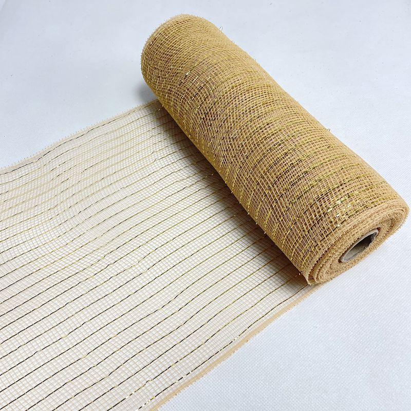 Flor neta Amazon Navidad cinta malla plástico múltiple oro pantalla de seda Halloween Pascua 26cm * 10 yardas