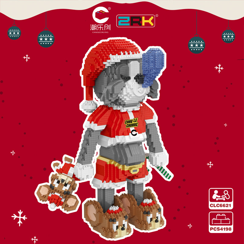 Juguetes para niños, bloques de construcción en línea, juguetes de Navidad, regalos, juguetes de Navidad, decoración, puzzle, ensamblaje