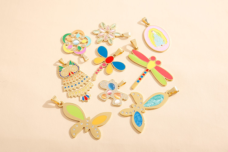 fashion creative dragonfly earrings diamond necklace set wholesale