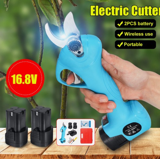 Shuchang 2,5 cm hogar tijeras de podar eléctricas tijeras de árbol frutal tijeras de jardinería Radio