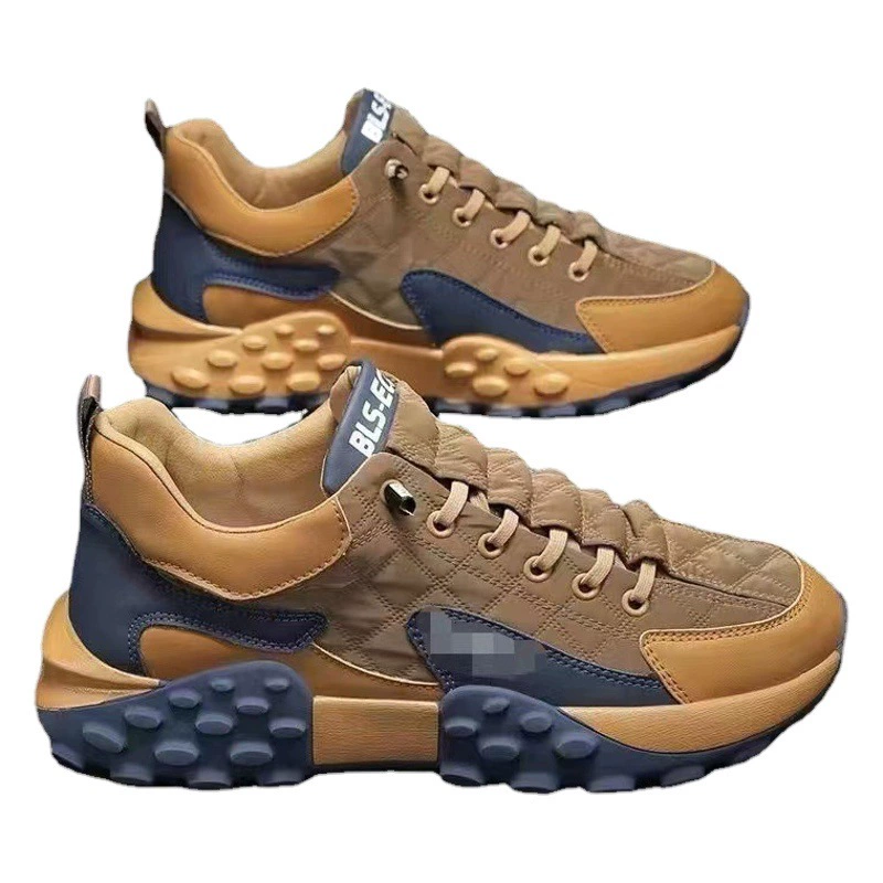 Обувь папы с толстой подошвой мужской 2025 весна и осень