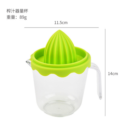 Multifunctional Lemon Manual Juicer with Measuring Cup, Household Kitchen Orange Fruit Squeezer Juicer