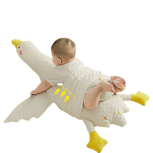 Big White Goose baby exhaust pillow baby anti-flatulence colic aircraft pillow soothing sleeping artifact lying sleeping pillow