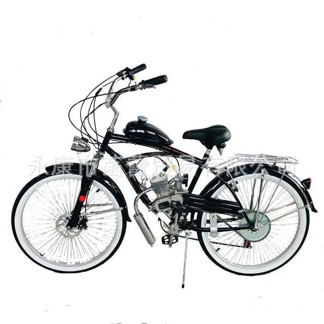 Two-stroke bicycle engine engine full set 80cc PK80 silver modified gasoline engine 50cc