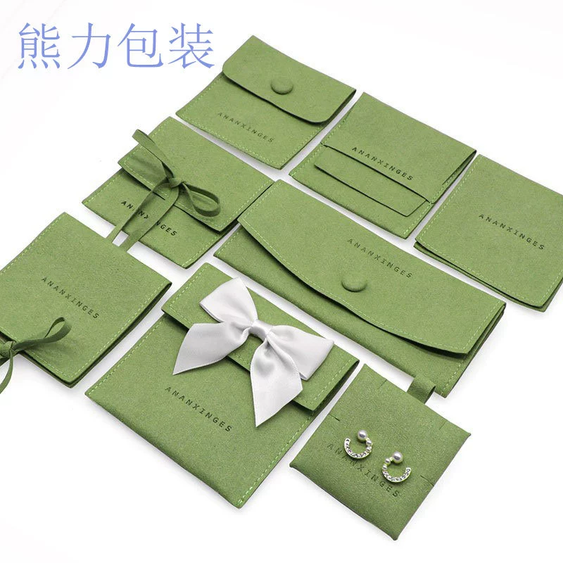 Замшевая сумка из суперволокна, кошелек-конверт с бантом, пылезащитная сумка для ювелирных изделий высокого класса, индивидуальный логотип с принтом