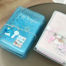 哇卡哇卡A7三折活页本手账本PVC超透外壳收纳册分隔页日程记事本