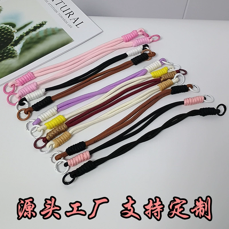 Двухголовый цветовой узел креативный мобильный телефон ремешок ремешок ремешок ремешок запястья пружинный брелок