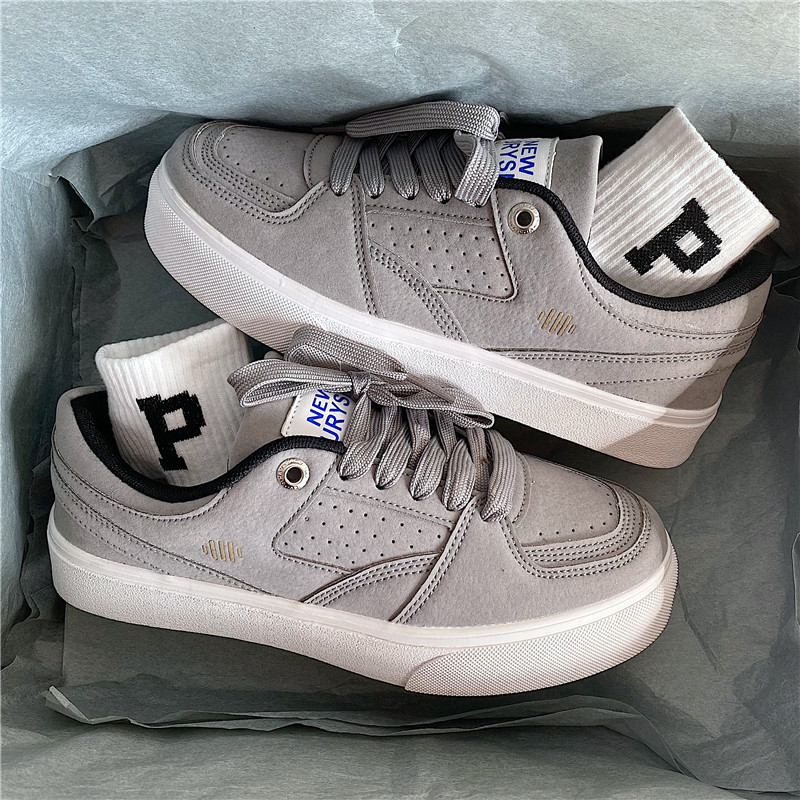 Herren Freizeitschuhe Skateschuhe Dunkelgrau Sportlicher Style_voghion.com