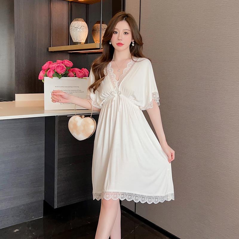 Camisón de verano chica manga corta encaje modal Dulce Tentación sexy Pure Desire style Home wear dress