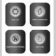 Guide rail type three-phase four-wire LCD screen English electric meter 4P high precision electronic export electric energy meter track electric meter