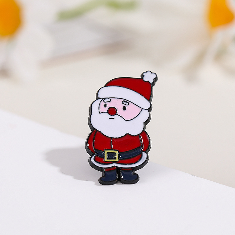 Cartoon Style Santa Claus Alloy Enamel Unisex Brooches display picture 3