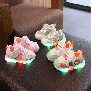 2023 Spring and Autumn new 0-1-3 years old baby shoes soft bottom non-slip light shoes baby toddler shoes sports functional shoes