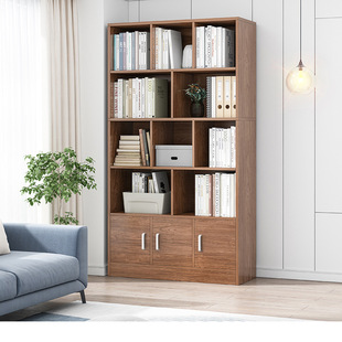 Simple Bookshelf Floor Living Room Storage Rack Household Bedroom Storage Cabinet Multi-function Cabinet Office Bookcase