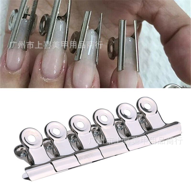 Nail shaping clamp stainless steel armor fixed clip extended rubber…