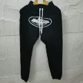 Black White Printed Sweatpants