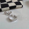 Glossy adjustable brand advanced retro ring with bow, high-quality style, bright catchy style