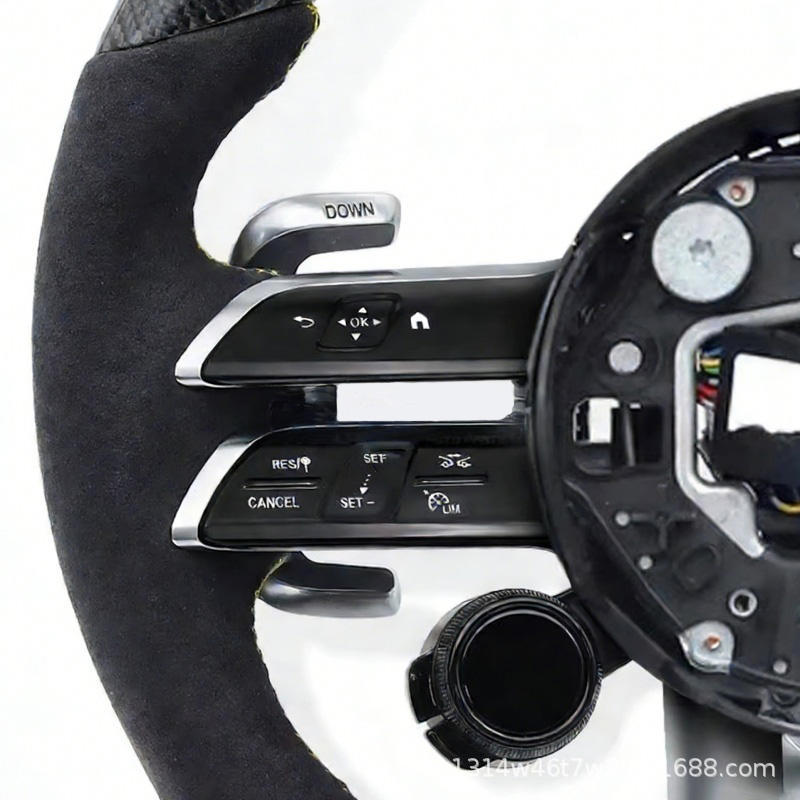 Suitable for Mercedes-Benz Amg Sports Steering Wheel with Genuine Leather and Multi-Function Buttons, Modified and Upgraded, Directly Supplied by the Manufacturer
