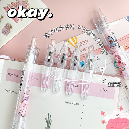 Glue pen, cute push-type solid glue, high appearance, simple handbook, handmade glue pen ins, girlish heart, student use