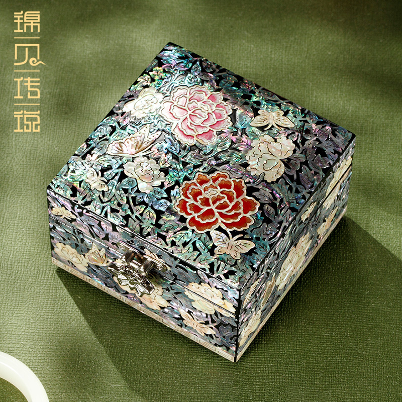 Spirits Lacquer Jewelry Storage Box Necklace Bracelet Ring Box High-grade Jewelry Box National Fashion Chinese Gift Brocade