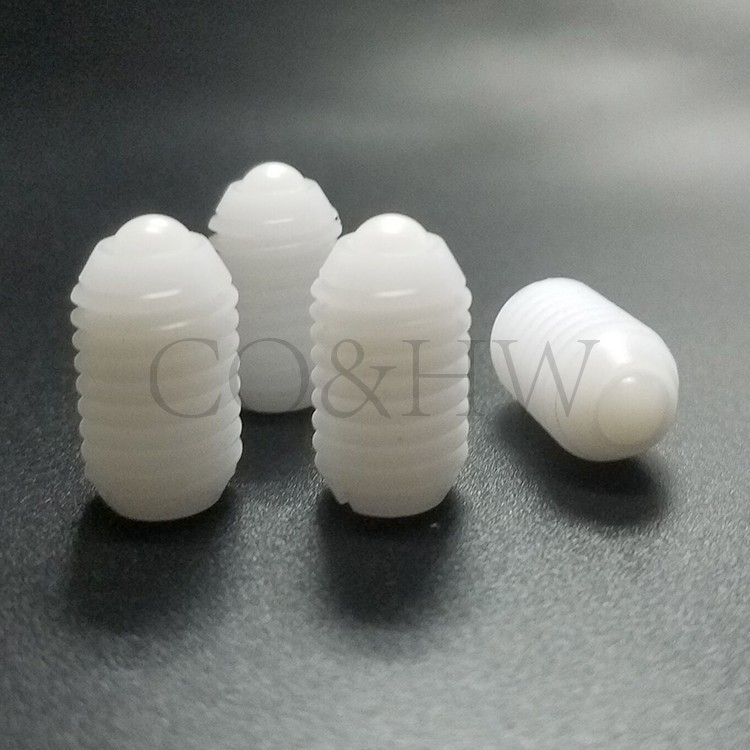 BNZN4/5/6/8/10/12 白色尼龙重载型球头柱塞全塑料波珠螺丝ZAN24