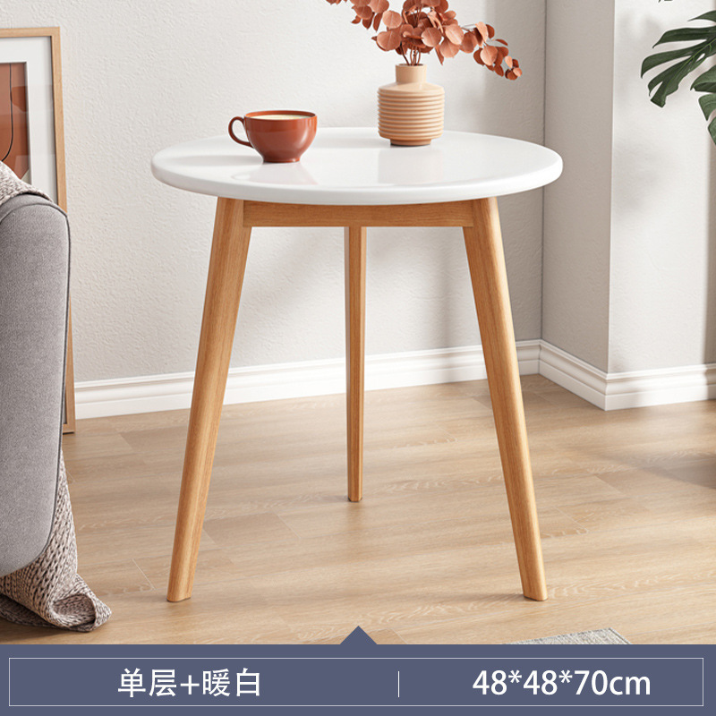 Mesa redonda pequeña para negociar, balcón, mesa de centro de ocio, mesa de recepción, combinación de mesa y silla, mesa de tienda de té con leche de café comercial simple moderna