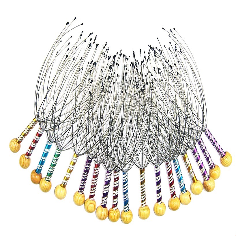 Acero inoxidable tallado pulpo cabeza masajeador cabeza relajante dispositivo cerebro masaje garra TikTok alma extractor