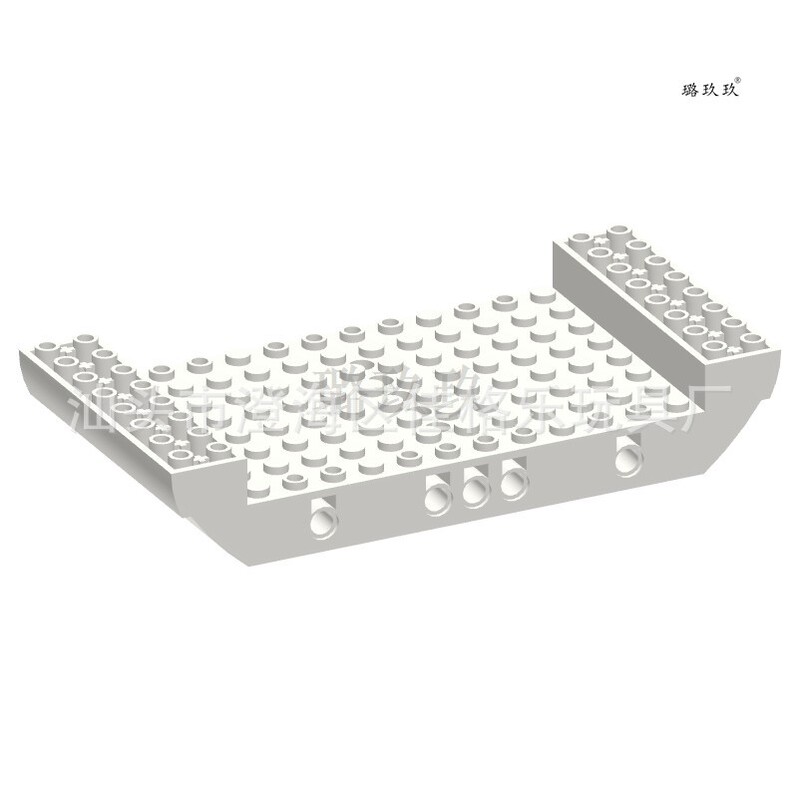[Minimum Order of 50g] Cross-Border Moc Building Blocks Compatible with High-Quality 95227 Deck 8*16*2 Ship Hull Parts and Accessories