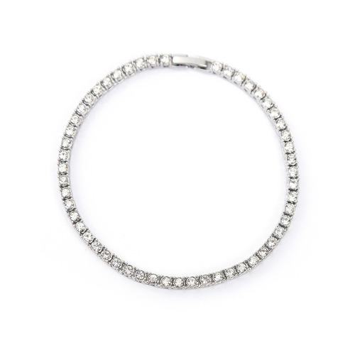 4mmhiphop men's personalized hip-hop style line alloy accessories bracelet tennis necklace jewelry hot-selling accessories