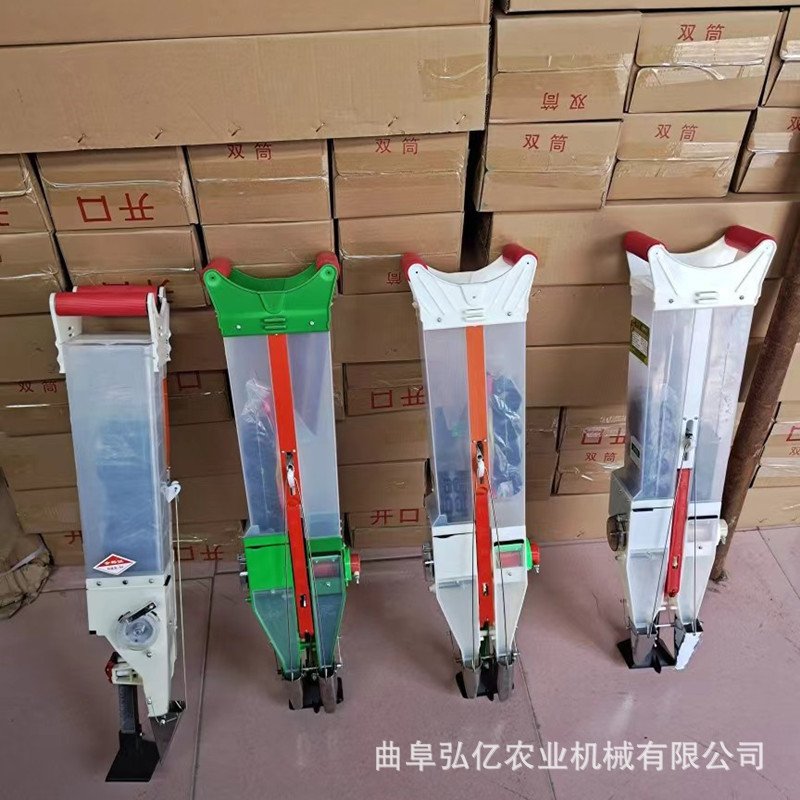 出口施肥播种器玉米黄豆精量点播机手动按压式蔬菜小颗粒精播机