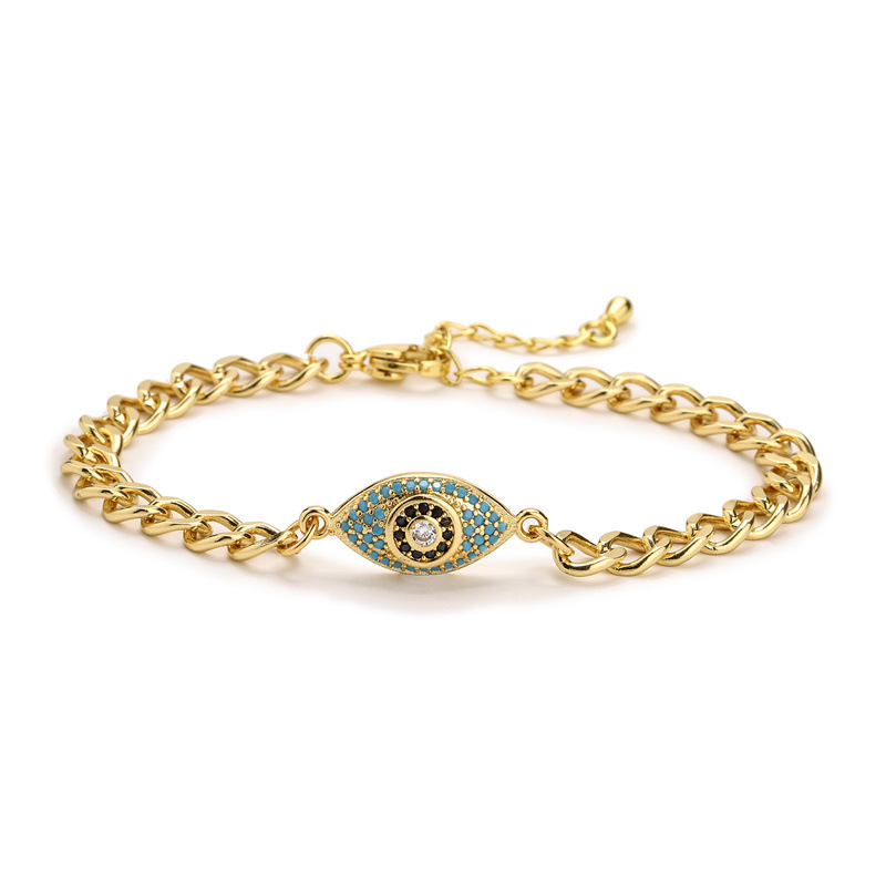 Fashion Palm Copper Bracelets Plating Zircon Copper Bracelets