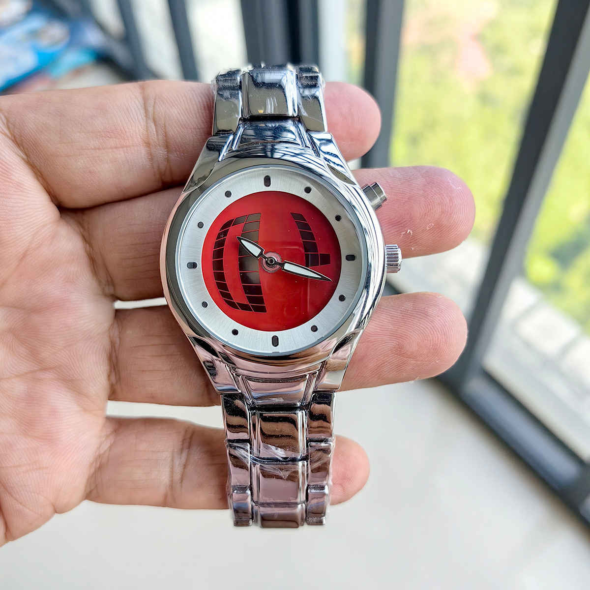 Trendy Retro Millennium Digital Dynamic Countdown Dual Display Vintage Couple Unisex Niche High-End Watch Cross-Border