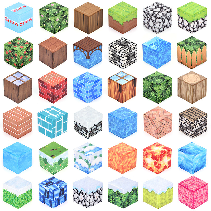 내 주변 세계를 만들어가는 어린이 교육용 장난감 빌딩 블록 조립 자석 빌딩 블록 변경 가능한 자석 큐브