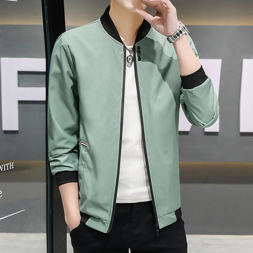 Men's Windbreaker Plus Size (100cm < Length) Outerwear Spring and Autumn Thick Hooded Jacket Trendy Versatile Coat Men's Clothing