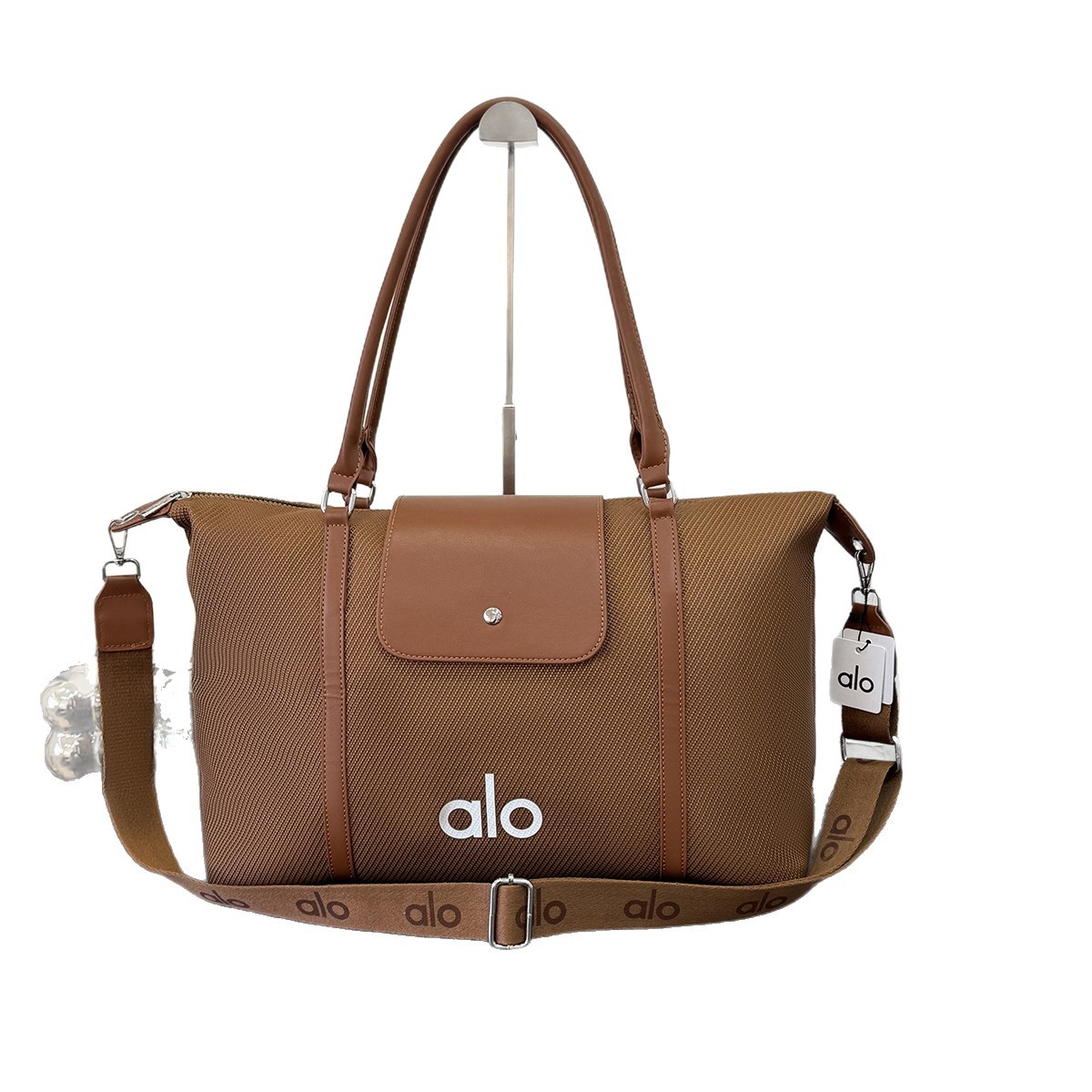 Alo Short-Distance Travel Bag Women's 2025 New Autumn and Winter Large-Capacity Lightweight Luggage Bag Business Trip Travel Fitness Bag