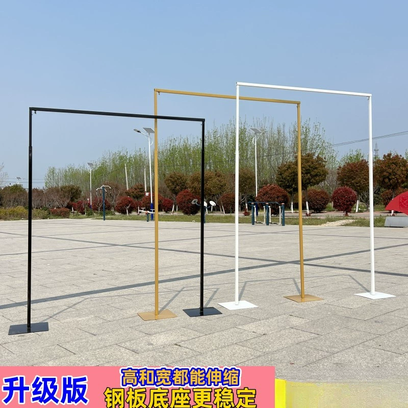 Новый стиль свадебный реквизит кованый фоновая рама телескопический стержень свадебный орнамент постановка золотой арки полки украшения