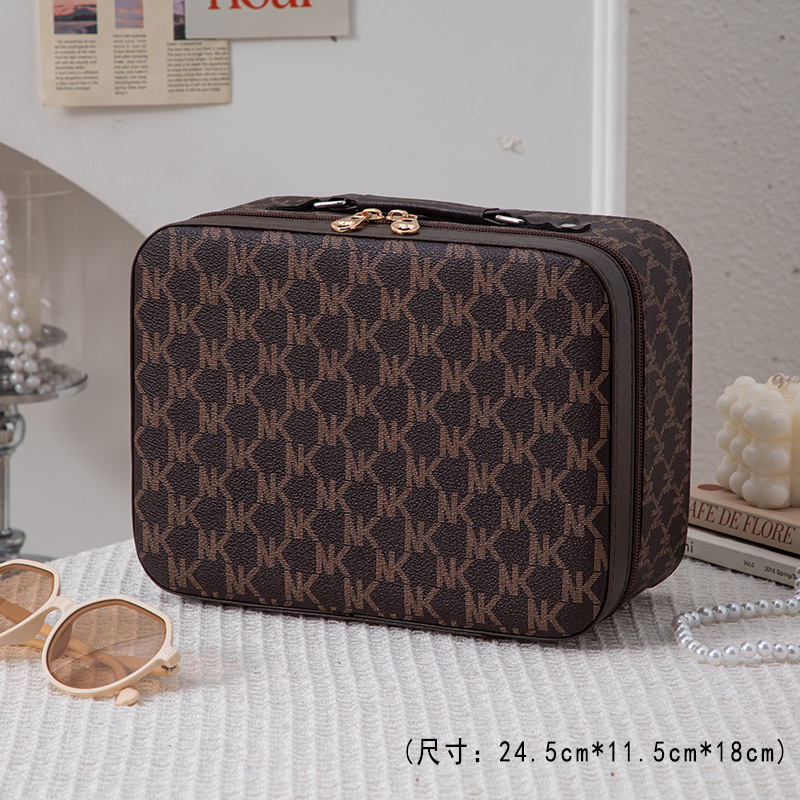 Caja de maquillaje de recuerdos de boda Caja de regalo Productos para el cuidado de la piel del hogar de gran capacidad para organizar maletas Almacenamiento de belleza