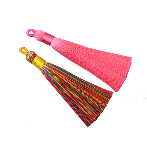 Facebook 8CM hoop tassel tassel mini ice silk hanging tassel accessories diy sachet bookmark pendant accessories wholesale